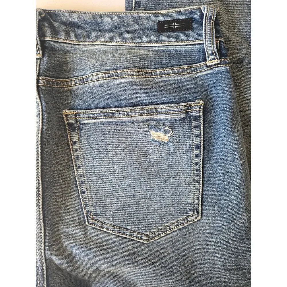 LIVERPOOL Los Angeles 'The Girlfriend" Straight Leg Blue Jeans 30/10 - Picture 4 of 12